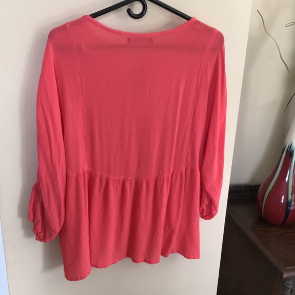 Amanda Green pink blouse size Large - Picture 6 of 16